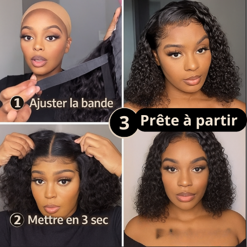 Glueless Bob Curly – Lace HD