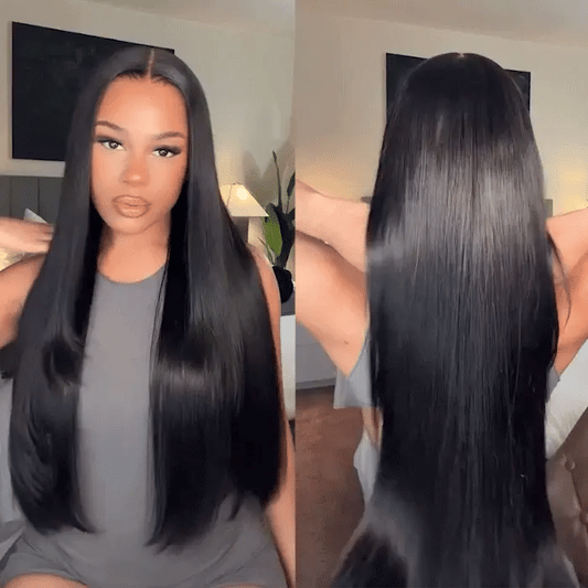 5x5 HD Lace Wear & Go straight Wigs Pre-Cut, Pre-Plucked, 250% Human Hair