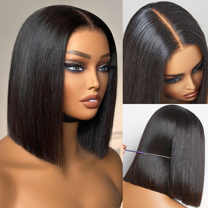 5x5 HD Lace Wear & Go straight Bob  — Pre-Plucked & Pre-Cut, 250% Density, Beginner Friendly