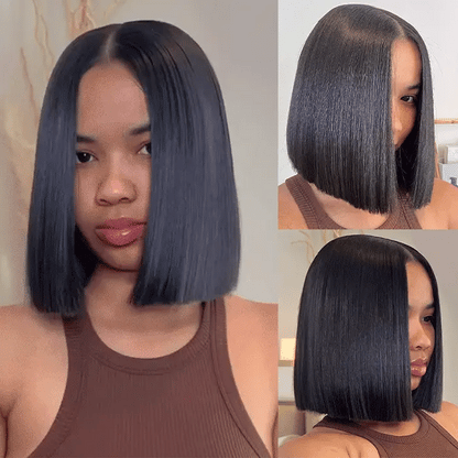 5x5 HD Lace Wear & Go straight Bob  — Pre-Plucked & Pre-Cut, 250% Density, Beginner Friendly
