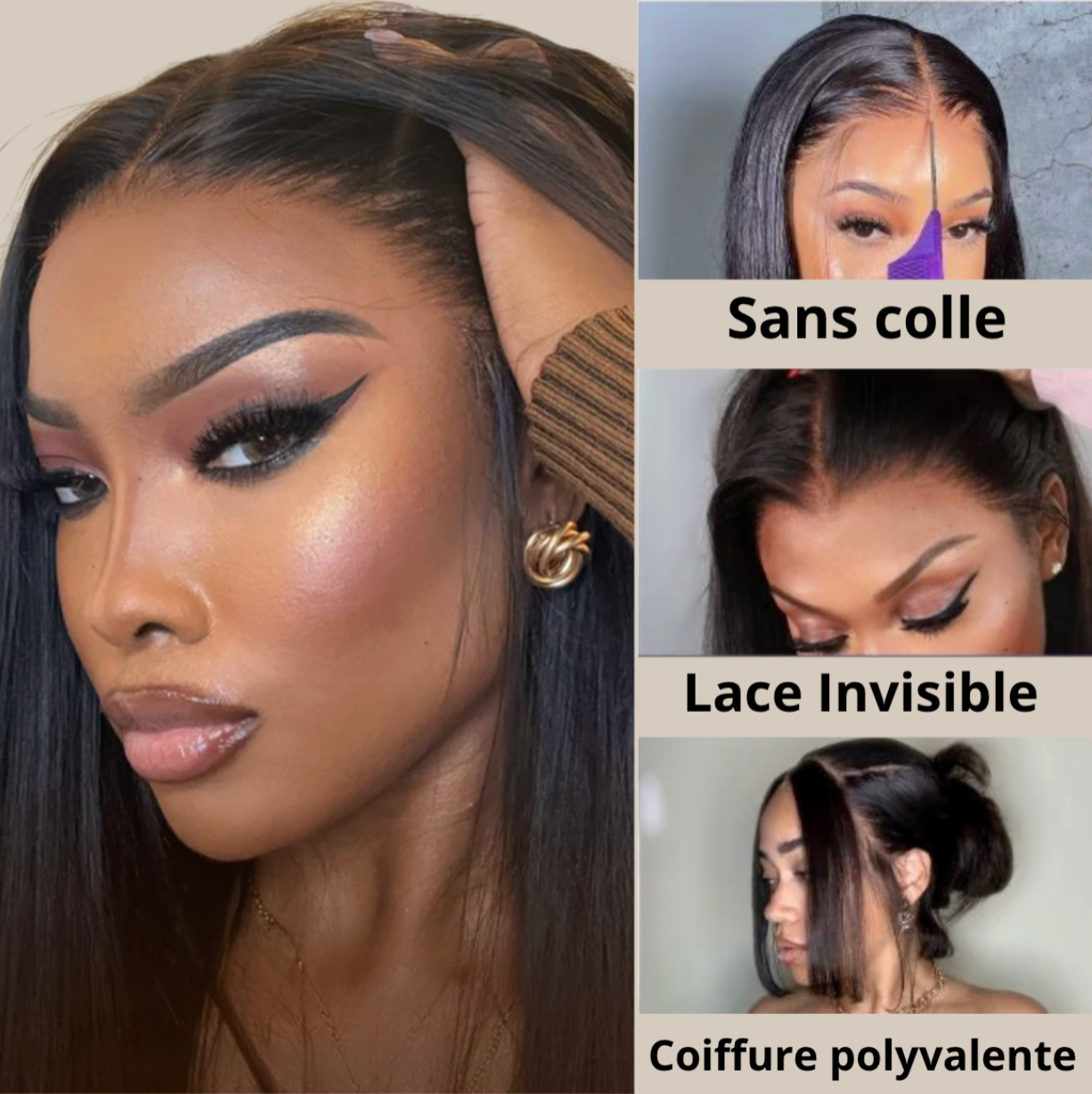 GlueLess Bob carré – Lace HD ultra naturelle