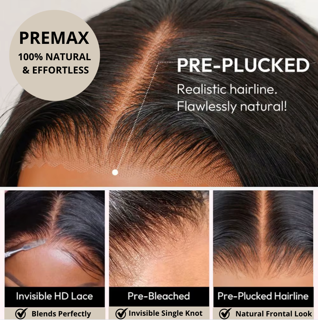 Easy Wear & Go Glueless Wigs Pre Cut HD Lace Closure density 250% Human Hair