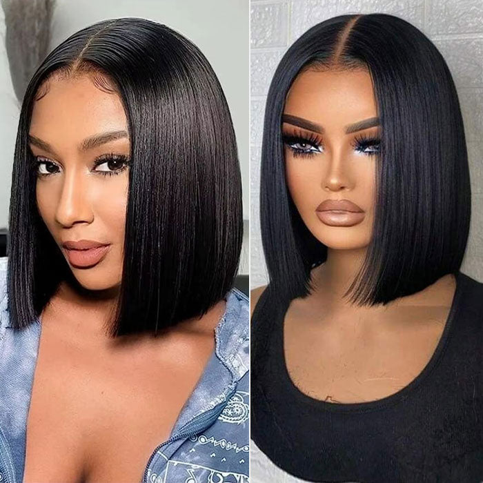 5x5 HD Lace Wear & Go straight Bob  — Pre-Plucked & Pre-Cut, 250% Density, Beginner Friendly