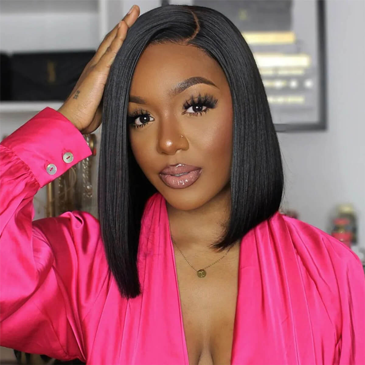 5x5 HD Lace Wear & Go straight Bob  — Pre-Plucked & Pre-Cut, 250% Density, Beginner Friendly