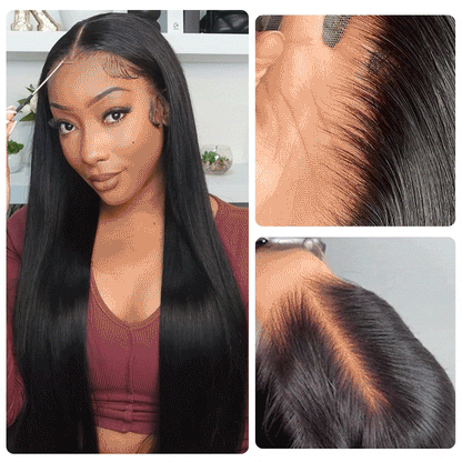 Raw Hair Wavy Glueless Wig, 13×6 HD Lace 250% density