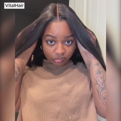 GlueLess Bob carré – Lace HD ultra naturelle