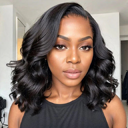 Perruque Bob Body Wave sans colle Lace HD 7x5.